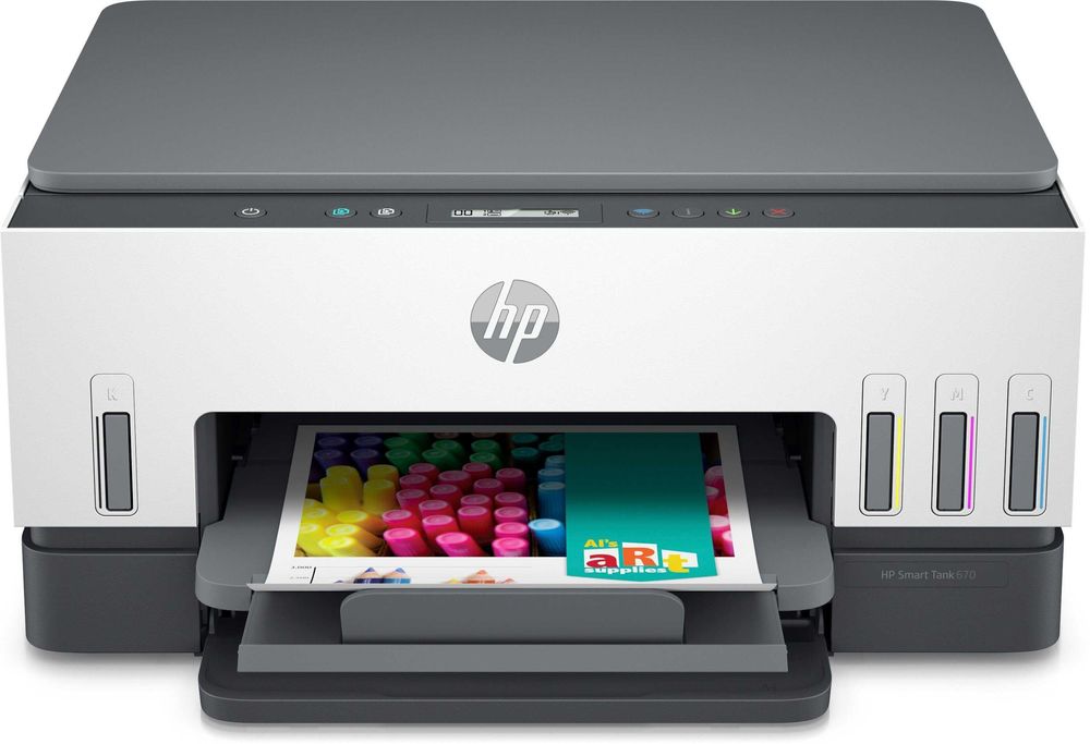 Urządzenie wielofunkcyjne, HP SMART TANK 670 - stan idealny