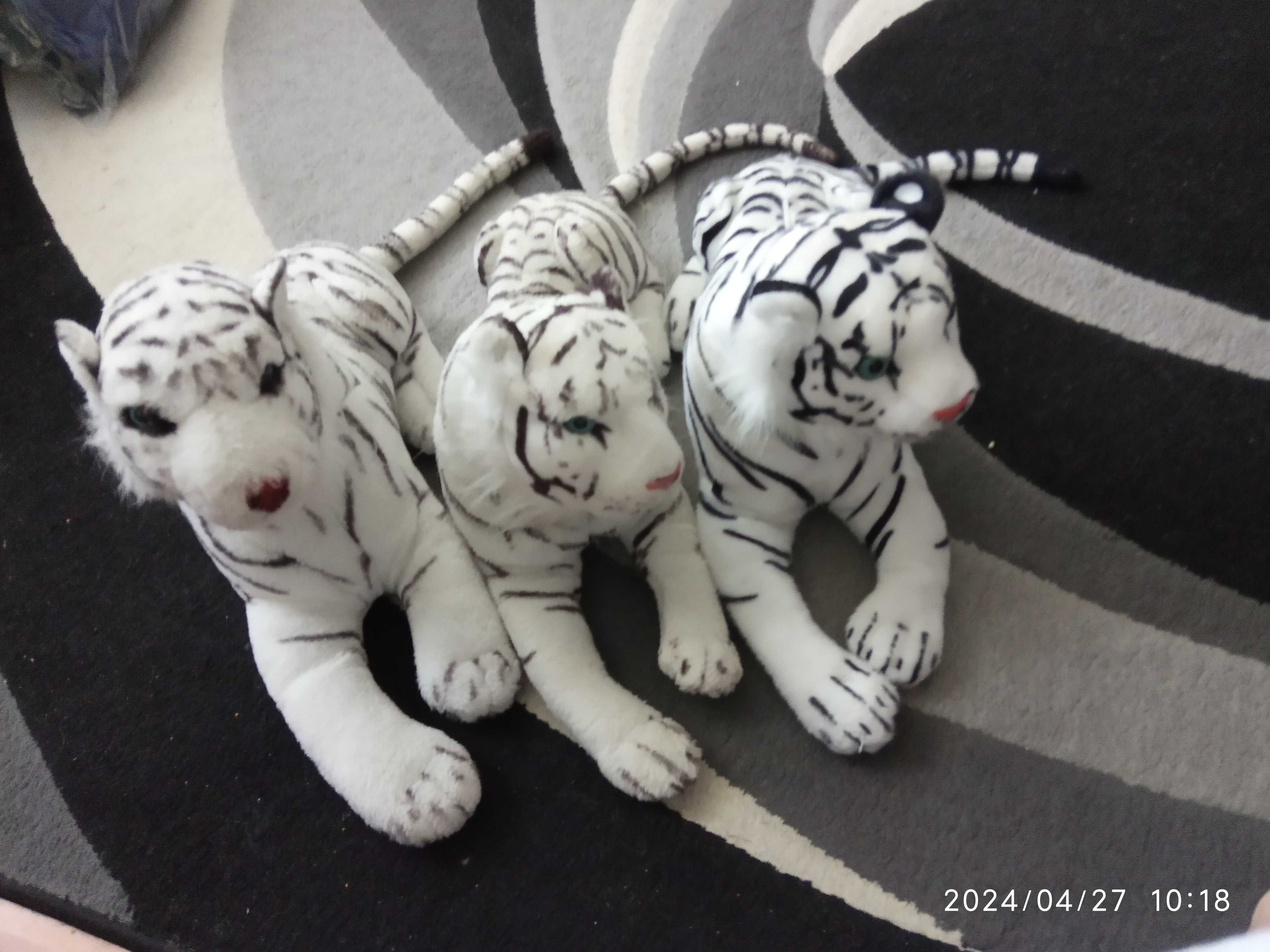 pluszaki, maskotki, 3 tygrysy
