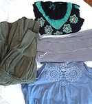 3 Vestidos XL e Saia L larga