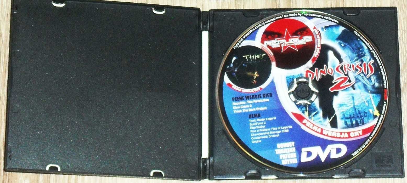 Gry Dino Crisis 2, Thief, Republic: The revolution 1 DVD 2006 rok
