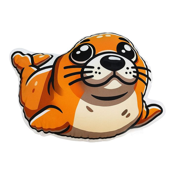 Poduszka dekoracyjna pluszowa Foka 40x35 miękka i urocza