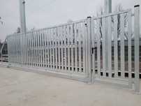 Brama przesuwna pion. profil 80x20 (4mx1,5m) ocynk PRODUCENT