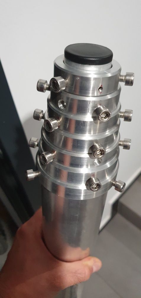 Maszt teleskopowy aluminiowy wys. 8.9m radiowy antenowy