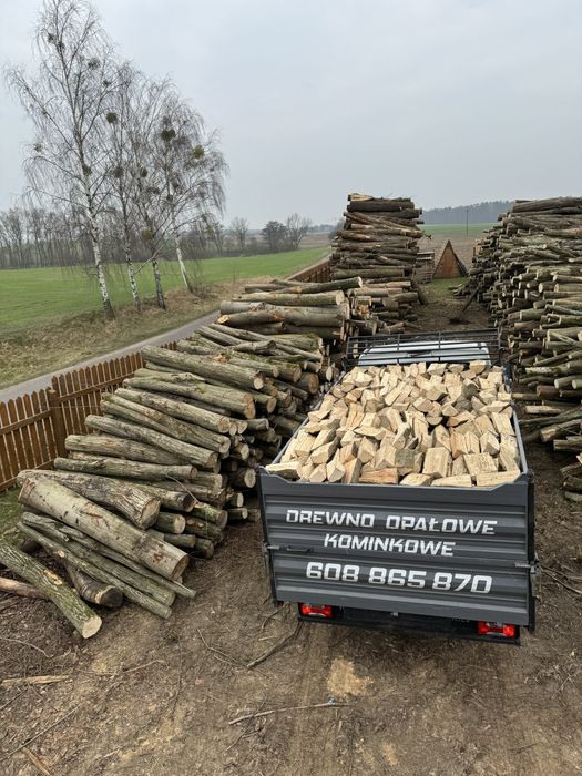 Grab buk dąb akacja sosna/ drewno opałowe kominkowe  z transportem