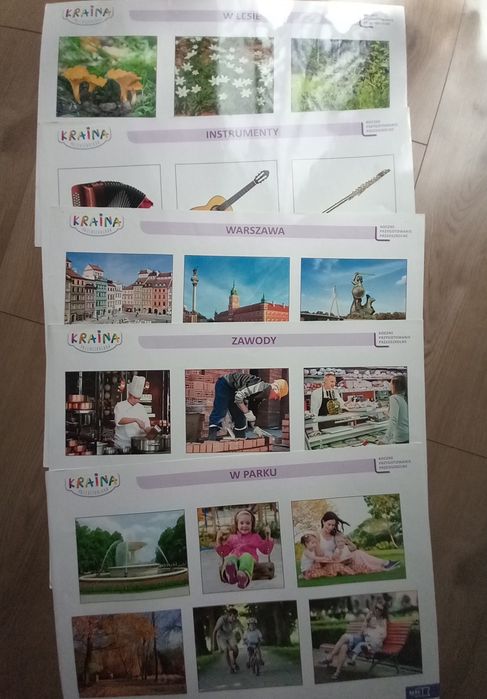 Kraina przedszkolaka Tablice demonstracyjne z alfabetem dla 6-latków.