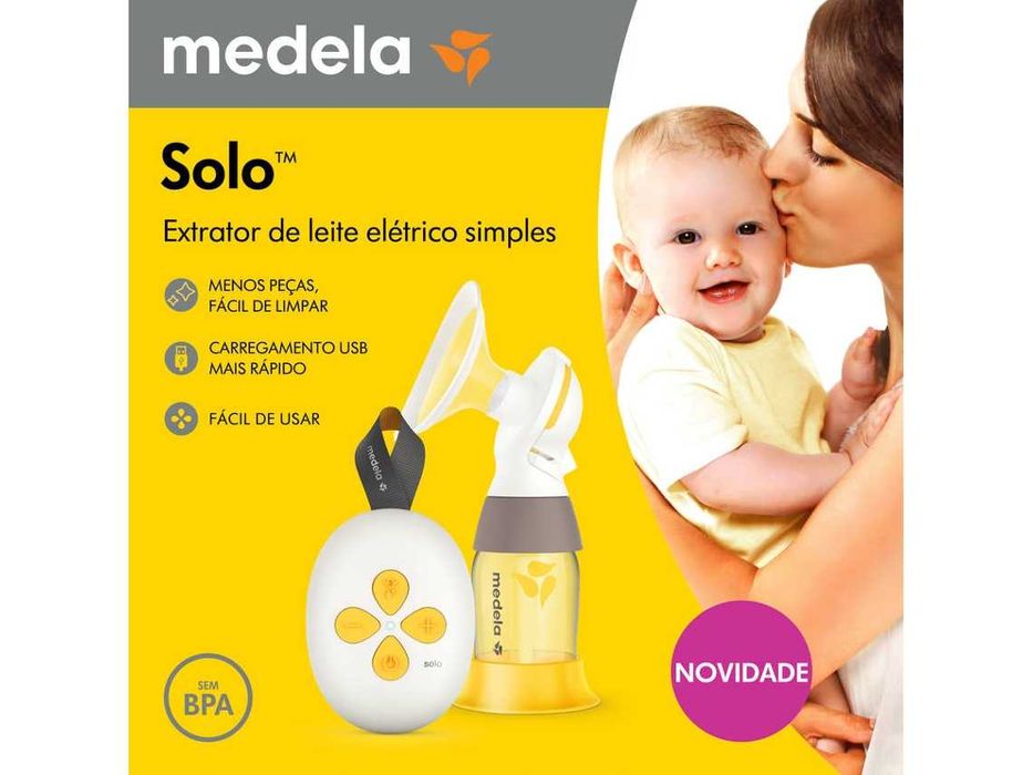 Bomba elétrica Medela Solo + Oferta 50 sacos + 2 chupetas