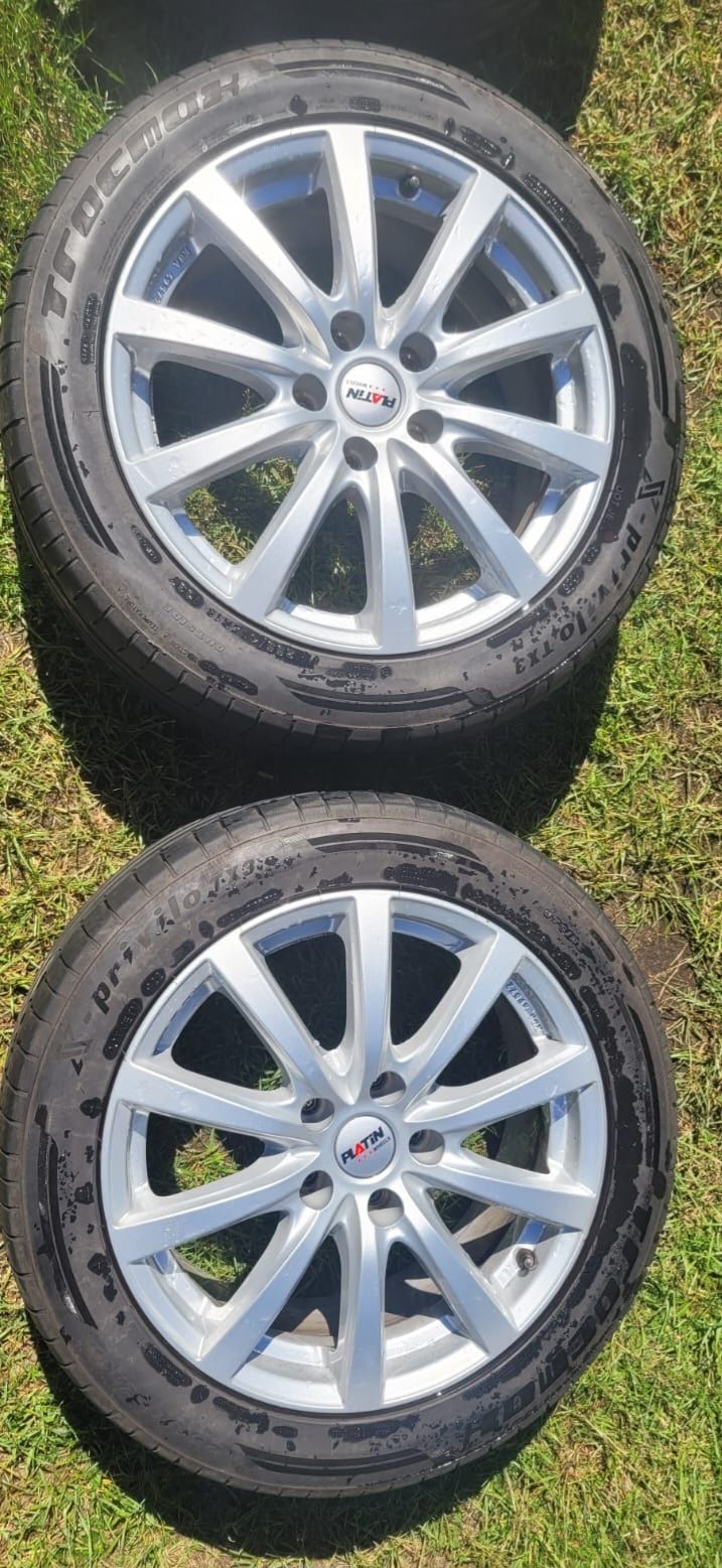 Alufelgi Platin Wheels i opny 255/45 ZR18 5x120 KBA49572 ET50 T5 T6