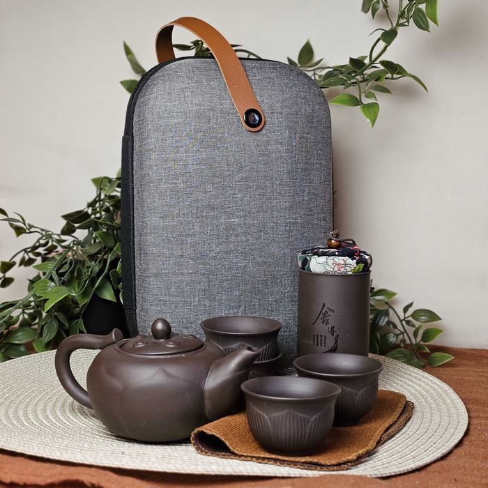 Дорожній сервіз +❱ на 4 персони з чайницею ❰+ ісинська глина