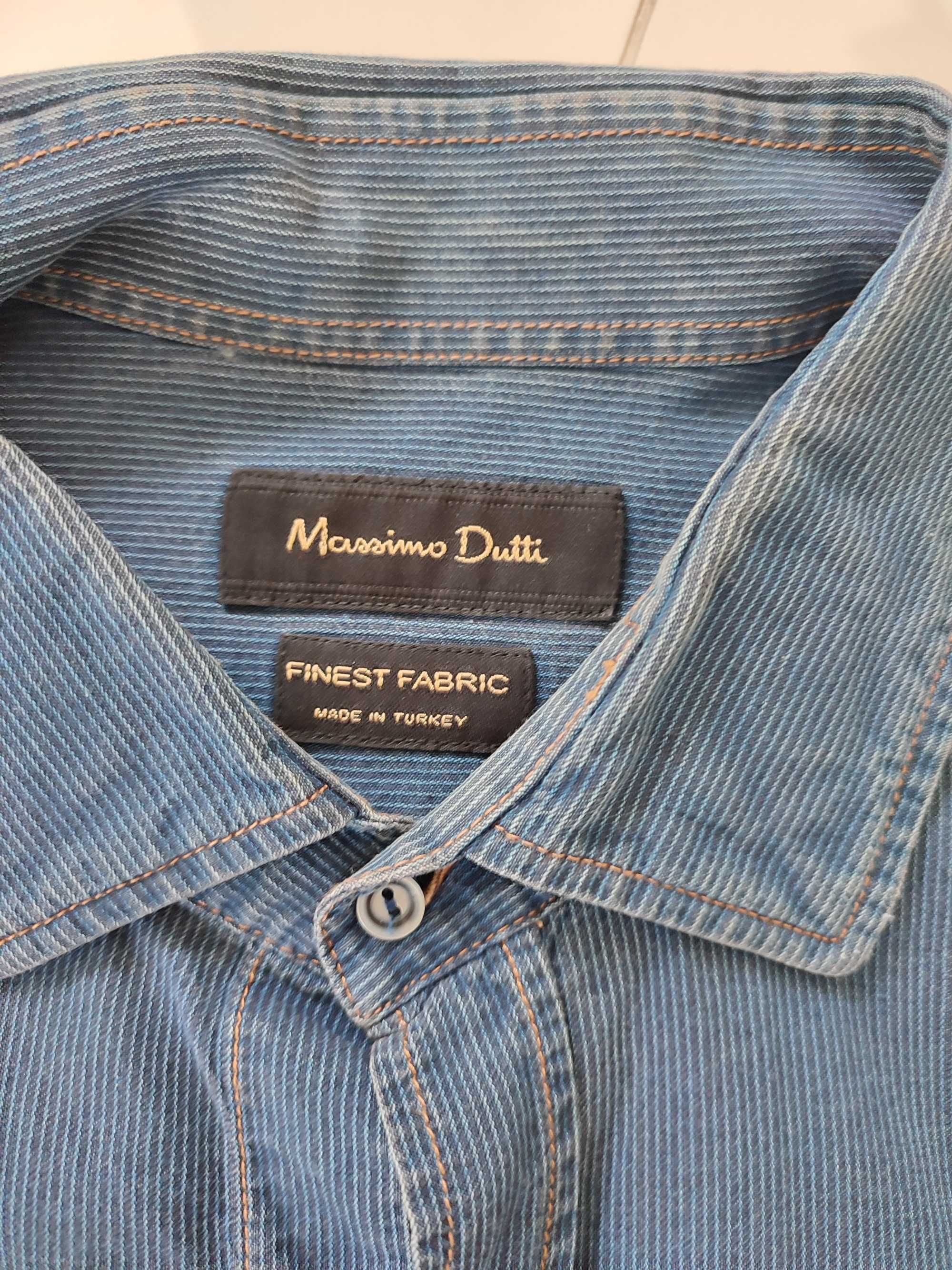 Massimo Dutti koszula męska niebieska rozmiar M stanie bdb