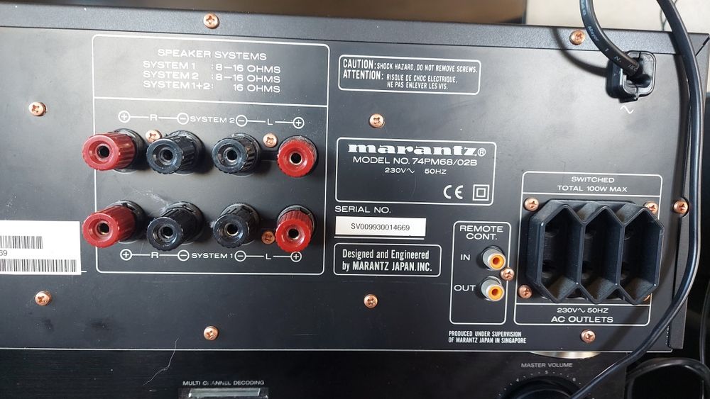 Marantz PM 68 wzmiacniac stereo 2x95W klasyka