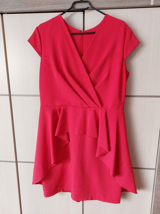 Sukienka 44 malinowa wesele komunia