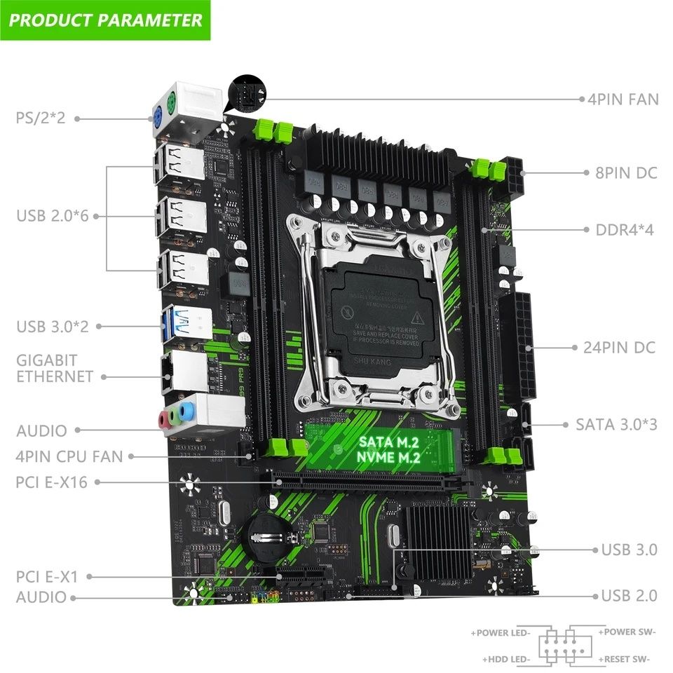 Материнская плата Machinist X99 PR9 LGA 2011v3