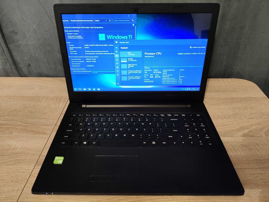 Lenovo IdeaPad 100-15ibd Win 11 1,5TB, i5-5200U, 8GB ram, GF920MX 2GB,