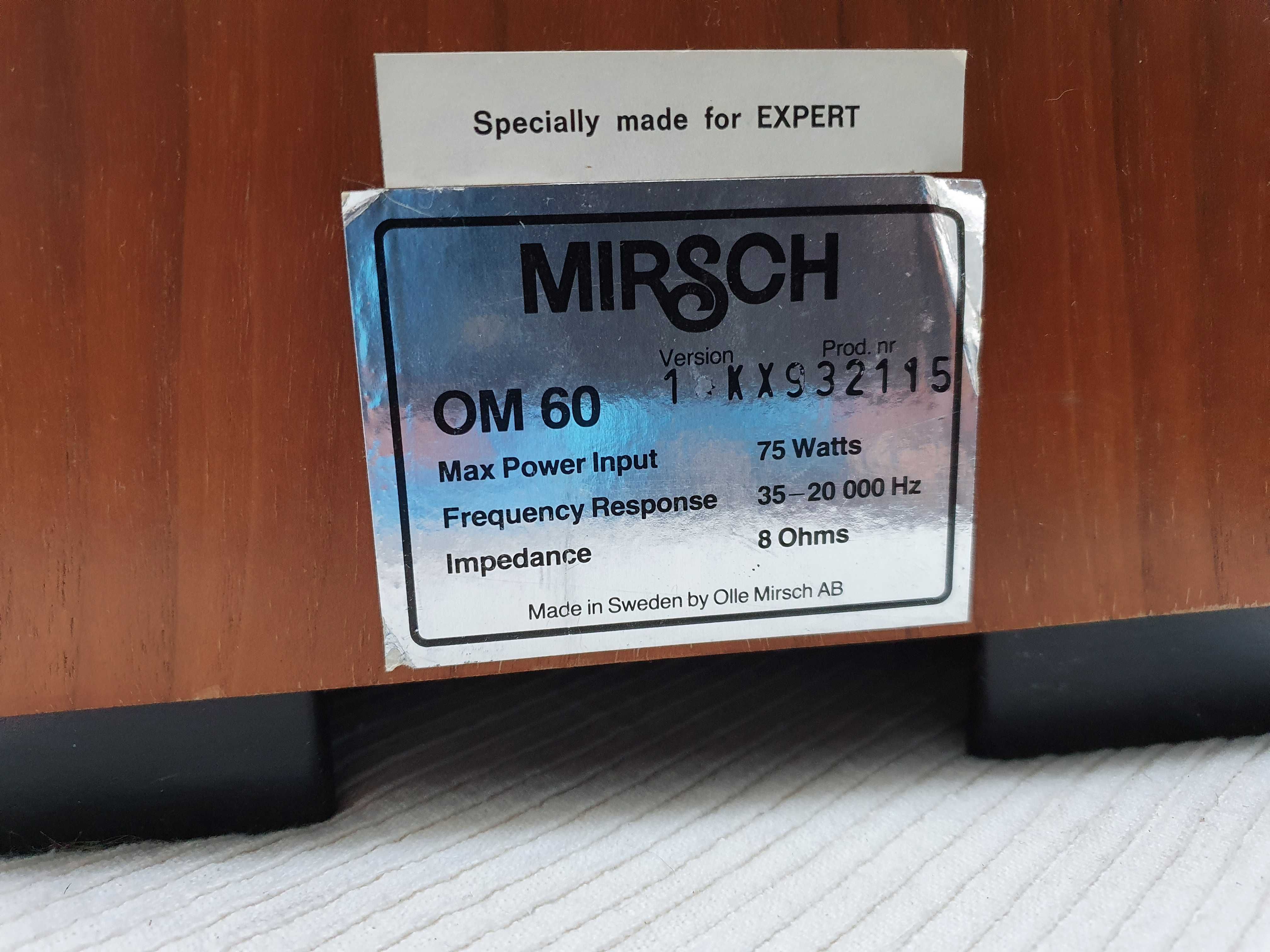 Mirsch OM-60 expert pro sound kolumny monitory vintage