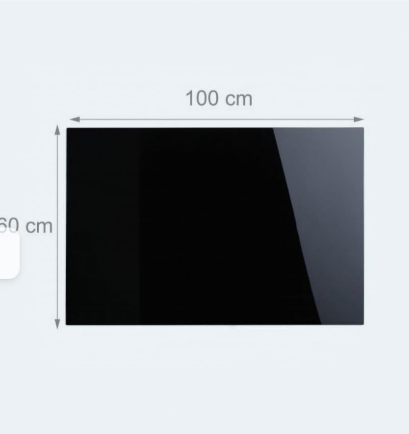 Tablica magnetyczna z czarnego szkła 100*60cm
