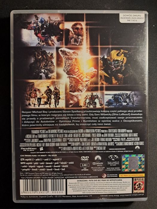 Transformers 2: Zemsta upadłych | LaBeouf | Fox | DVD