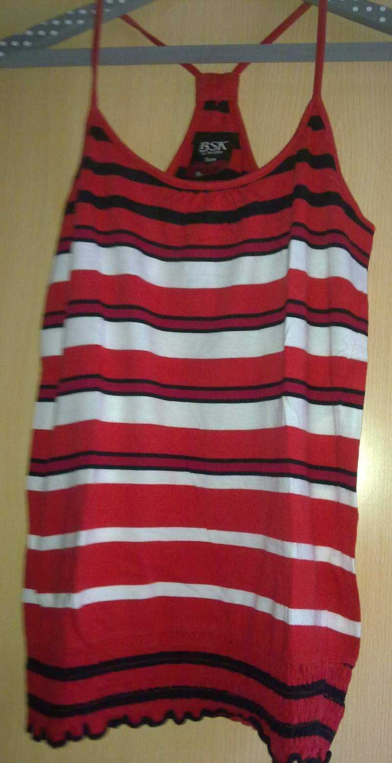 Blusa Alças Vermelha e Preta - Mulher - Tamanho M - NOVA