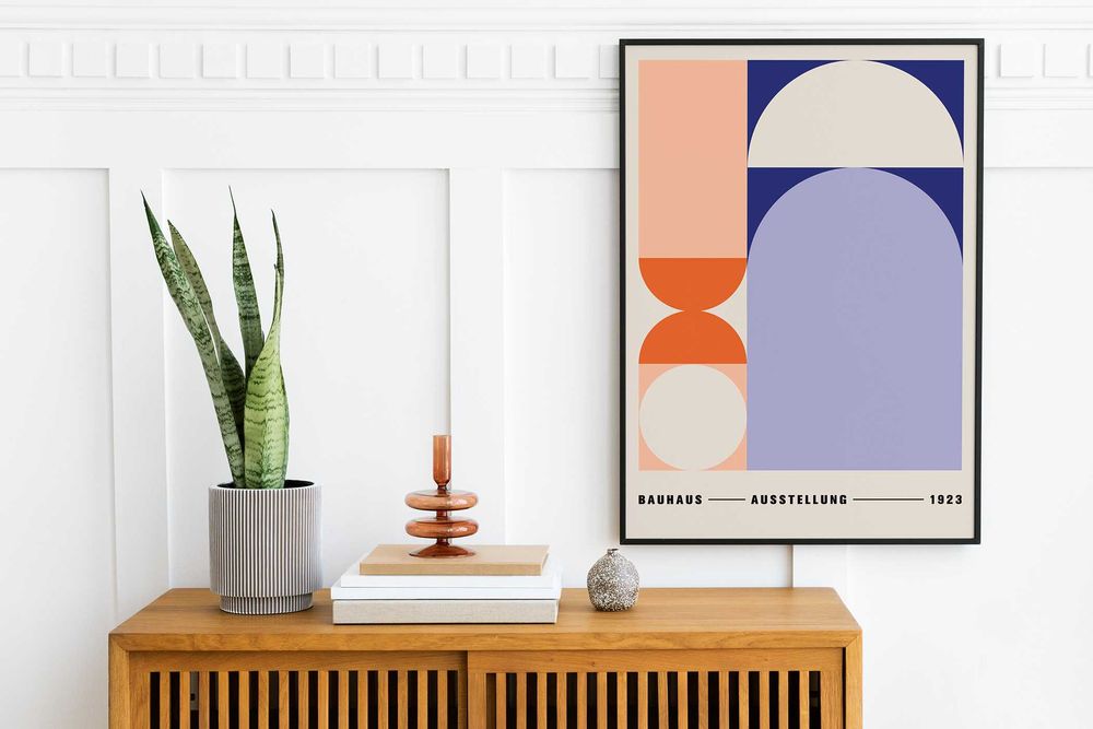 Plakat A3 Bauhaus Ausstellung, Harmonia i styl - trzeci plakat Gratis