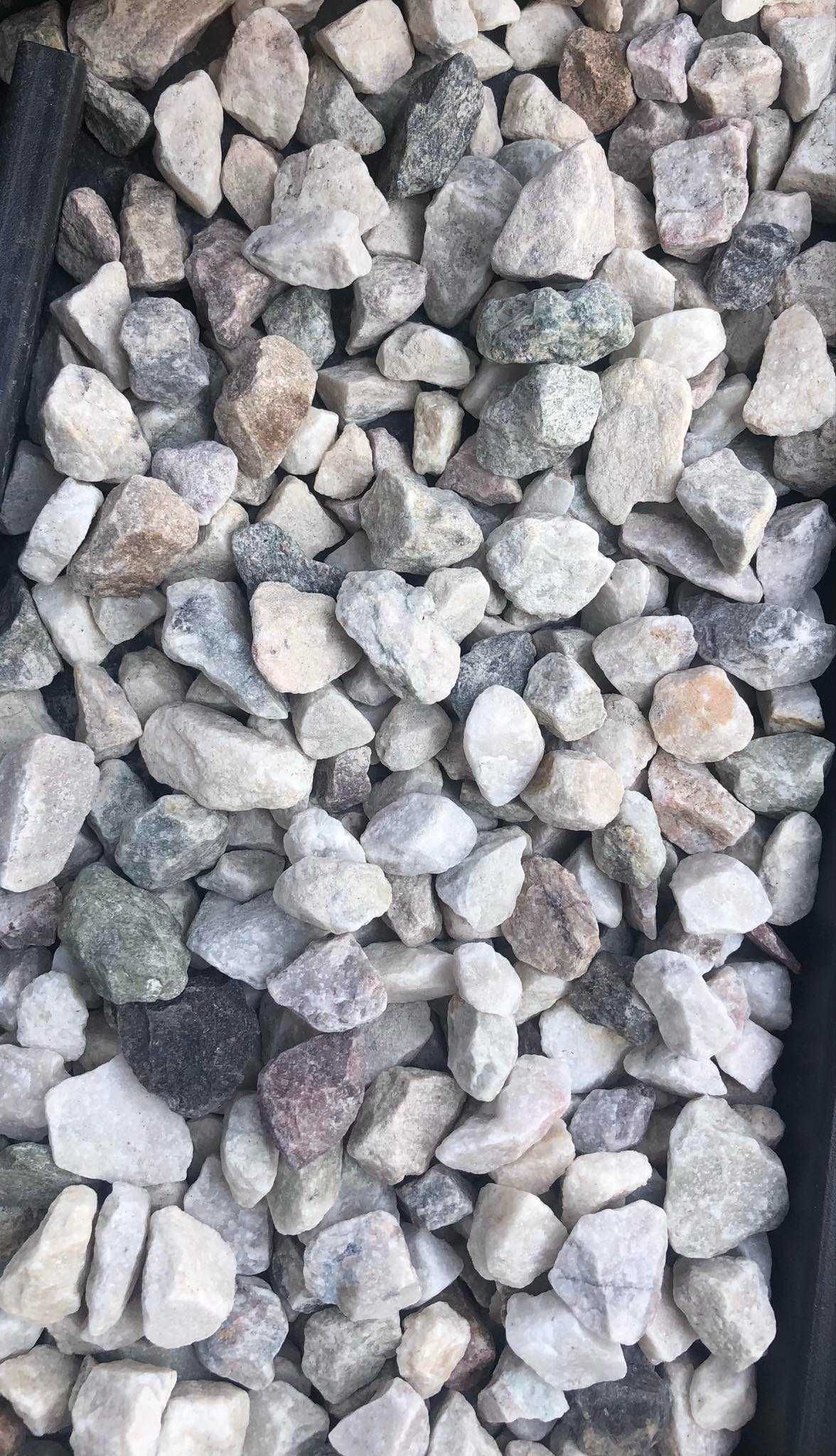 Kamienie ogrodowe, grys granitowy, dalmatyńczyk