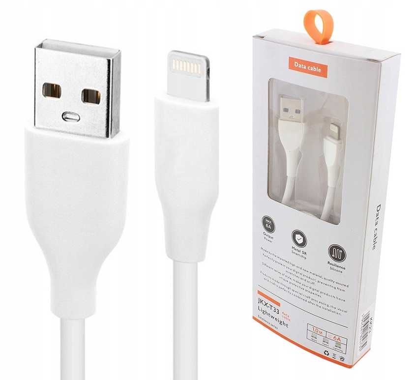 Solidny Kabel Lightning USB każdy Apple iPhone 1m * Wejherowo