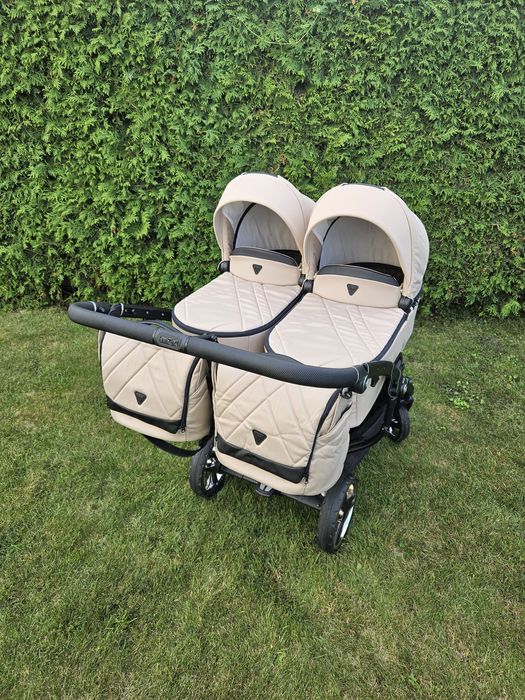 Zestaw bliźniaczy Junama Duo v3 + 2x Joie i-snug