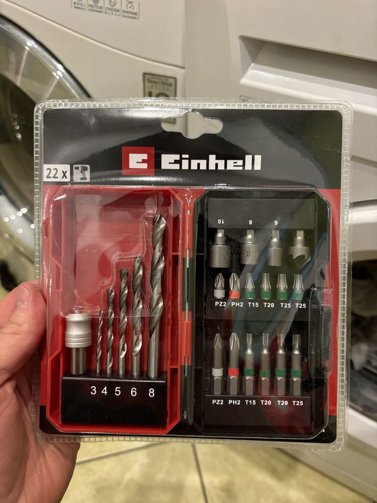 Zestaw bitow i wiertel Einhel