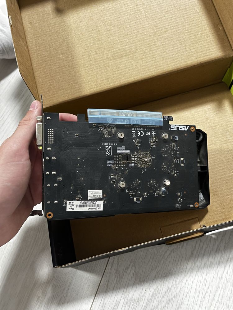 Відеокарта Asus Dual GeForce GTX 1650 OC Edition 4gb GDDR5