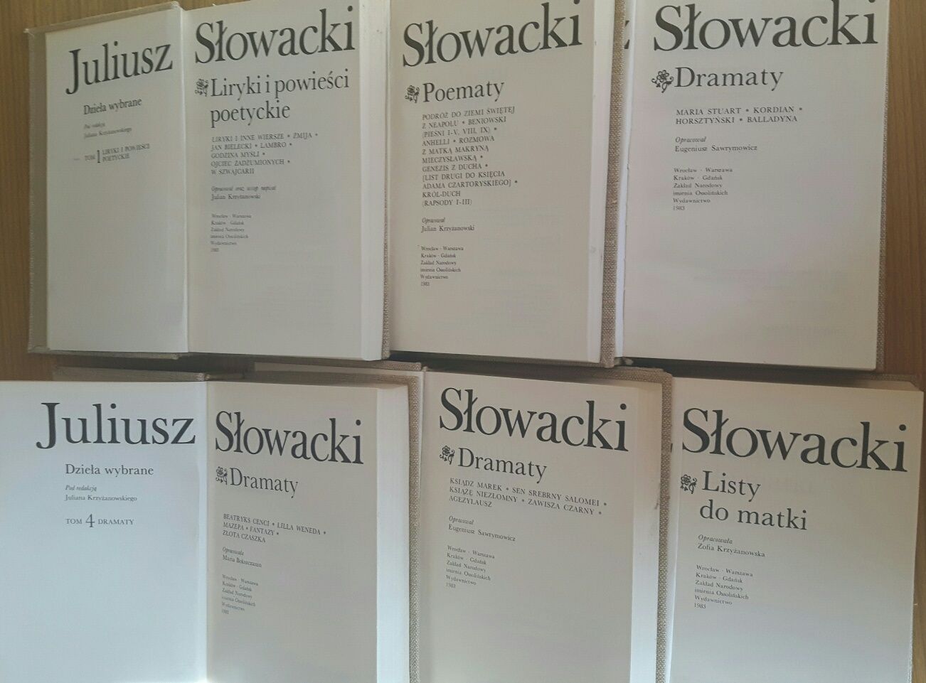 Dzieła Mickiewicza i Słowackiego