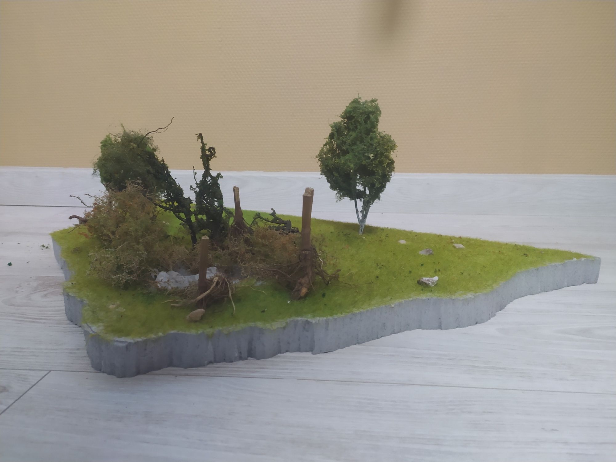 Makieta- diorama - 72 cm -zieleń