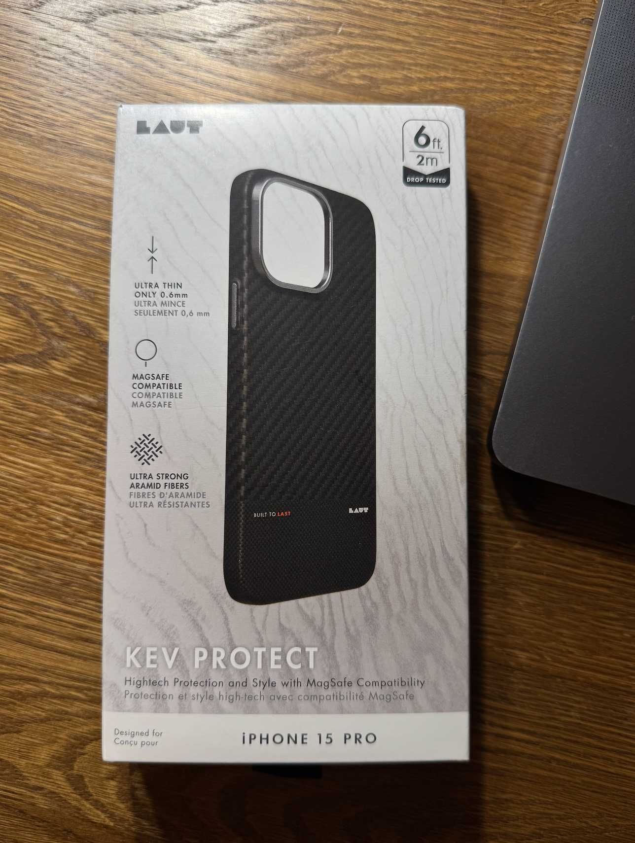 Laut KEV PROTECT Aramid Fiber case for iPhone 15 Pro (Pitaka)