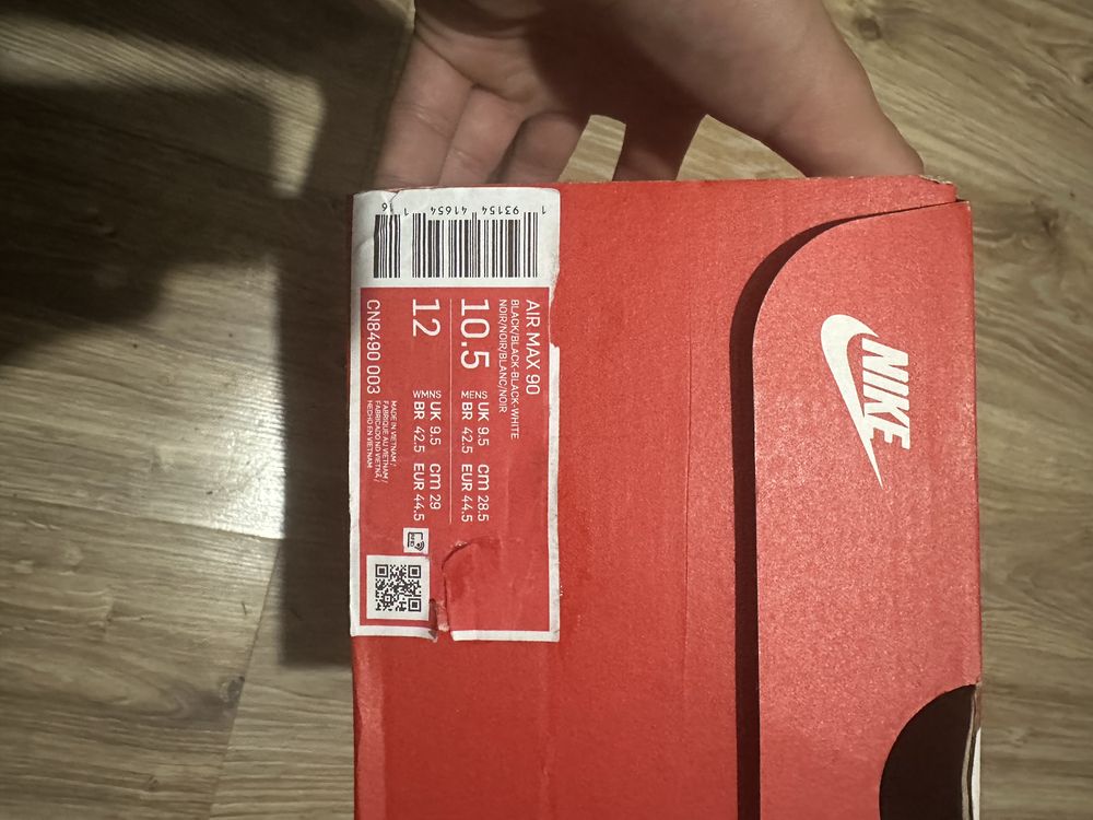 Nike air max 90 BLACK/WHITE
