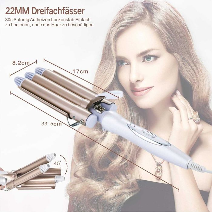 Керамічна плойка для волосся TOP4EVER  22mm