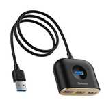 Baseus HUB przejściówka USB Typ C do 1 x USB 3.0 + 3 x USB 2.0 100cm