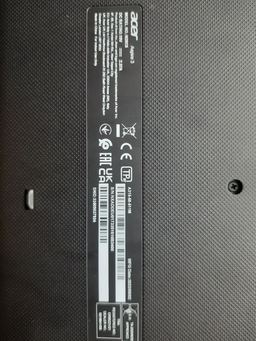 Ноутбук Acer aspire 3 a315-58-511m |  i5-1135G7