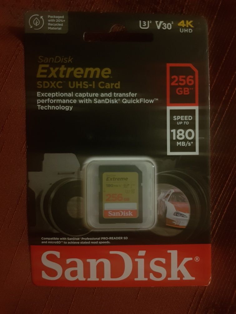 SD карта sandisk  extreme 32, 64, 256gb.Карта памяти