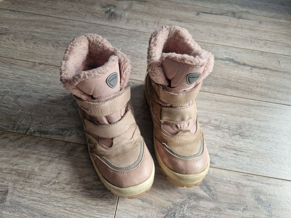 Trzewiki / kozaki skórzane ocieplane Lasocki Kids, r. 31