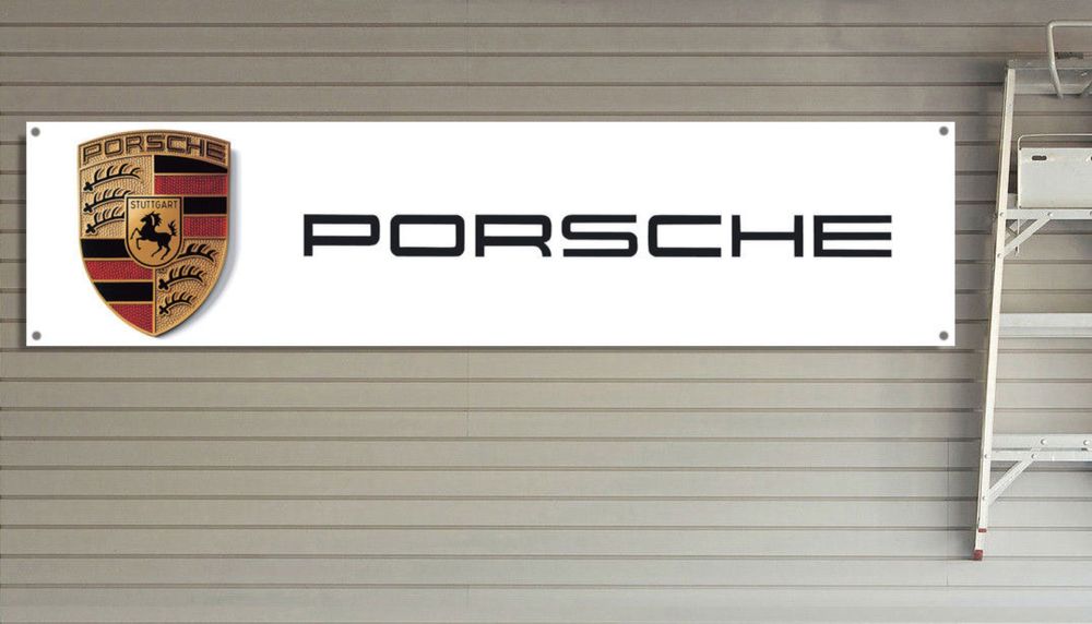 Baner plandeka Porsche 150x60cm zaoczkowany