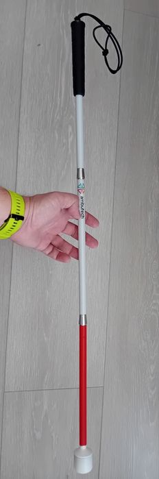 Laska dla osoby niedowidzącej niewidomego Ambutech MC07 80cm roller