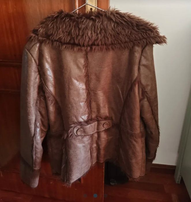 Casaco com pêlo de senhora