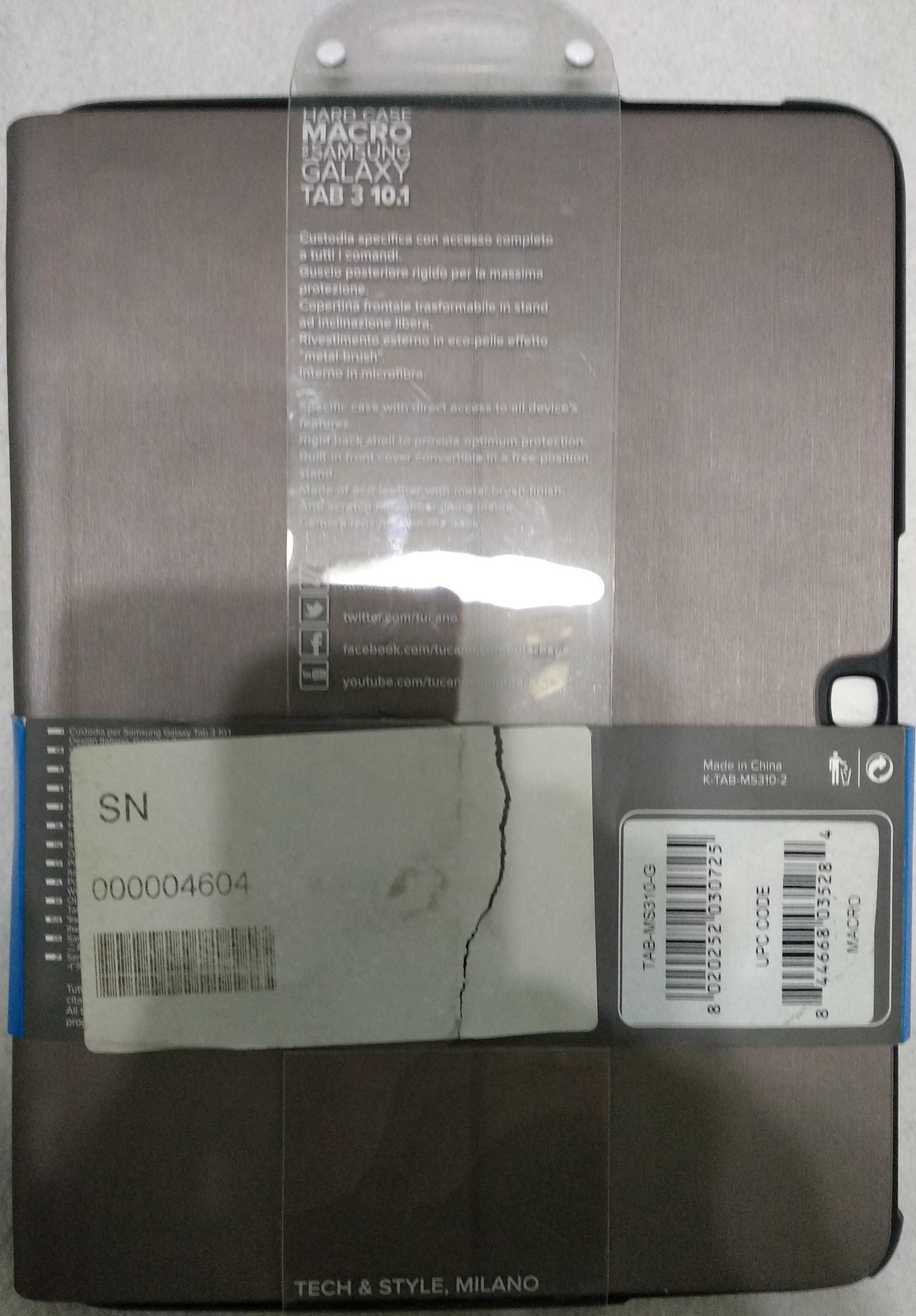 Чохол для планшета Tucano Macro Gray для Samsung Galaxy Tab 3 10.1