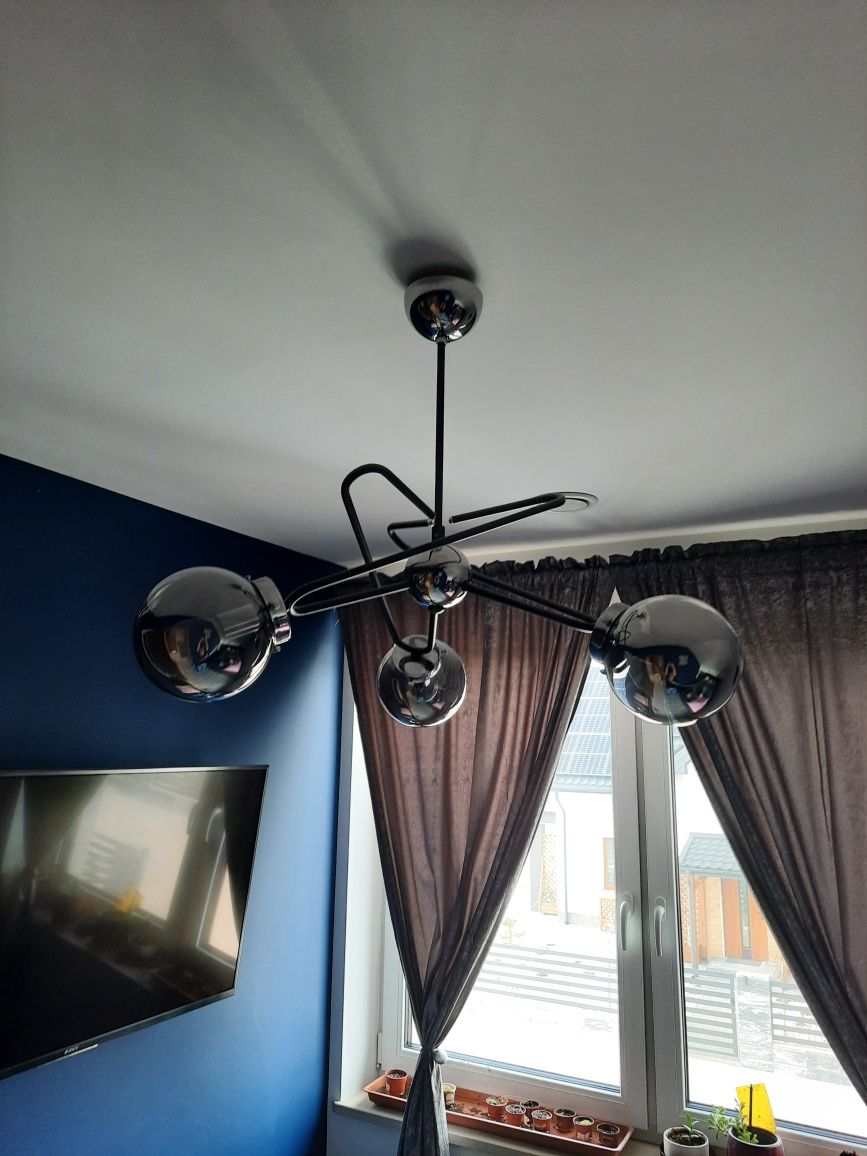 Lampa wisząca Sagito chrom 3 x E14 Alfa