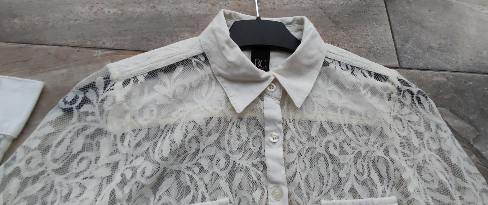 Best Connections BC M L koronka kremowa vintage styl wiktoriański l