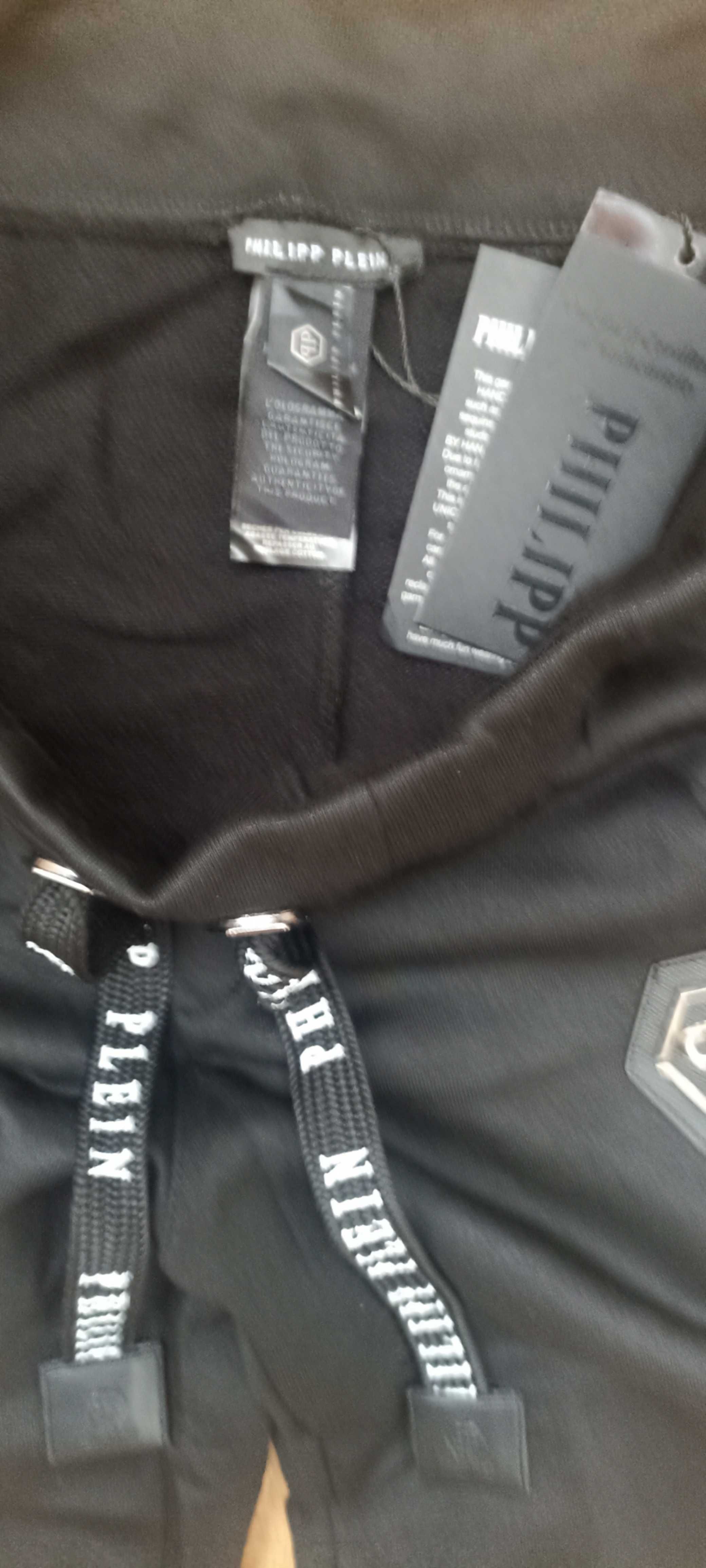 PHILIPP PLEIN Spodenki Czarne Bawełniane r.S,M,