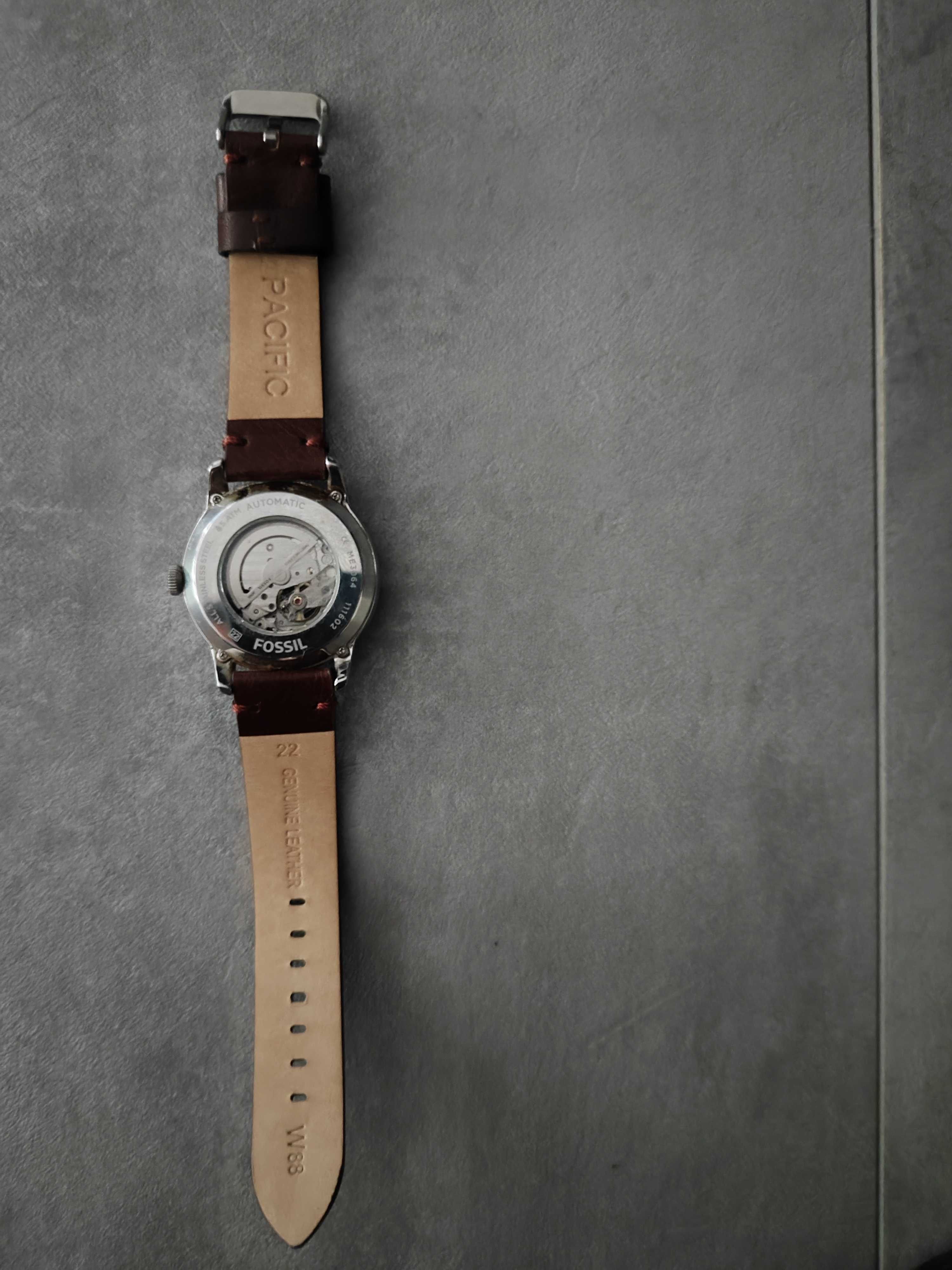 Fossil TOWNSMAN Automatic ME3064 zegarek męski brązowy stan idealny