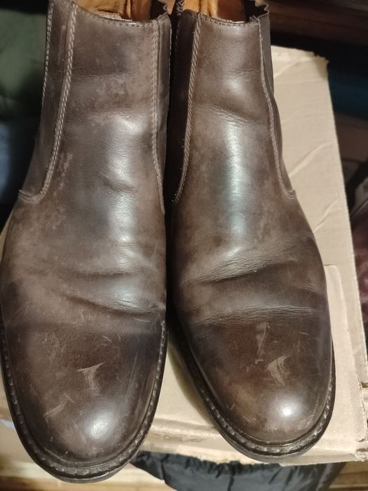 Демисезонні шкіряні черевики 41-42розміру