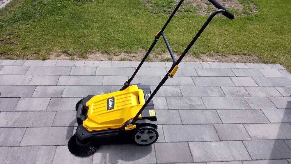 Zamiatarka Ręczna Do Liści Kostki Tarasu Garażu 3x Szczotka Zestaw Xl