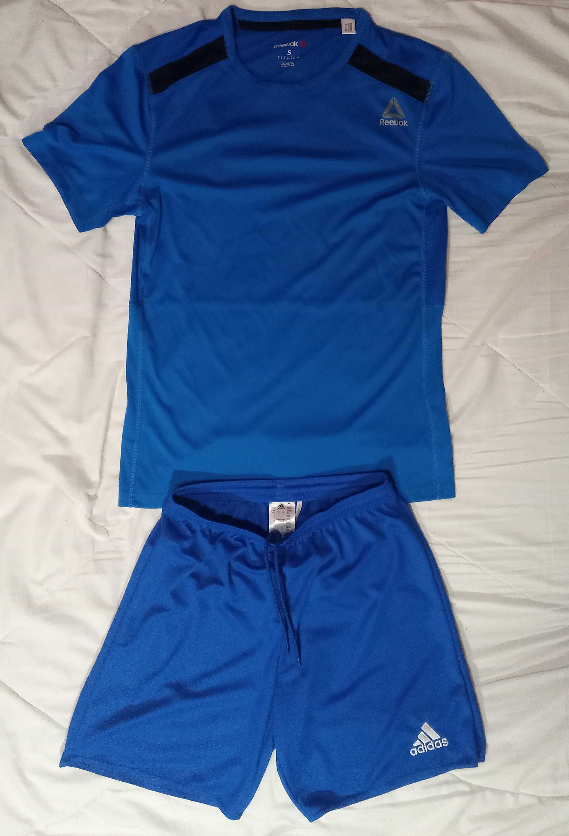 Футболка шорты синие  спортивные Reebok Adidas размер S