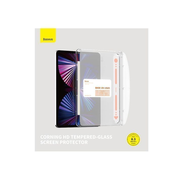 Szkło hartowane Baseus Crystal do iPad Mini 6 8.3" + zestaw montażowy
