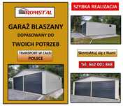 Garaż Blaszany| 6x6 | Garaże Blaszane | Wiata - Konstrukcja - ROMSTAL*