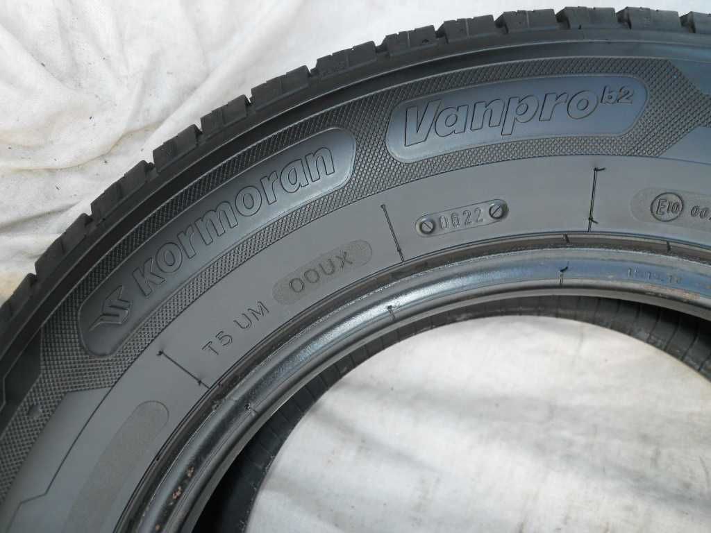 4 letnie opony KORMORAN Vanpro B2 215/65R15C 104/102T  2x8,5, 2x6,5mm